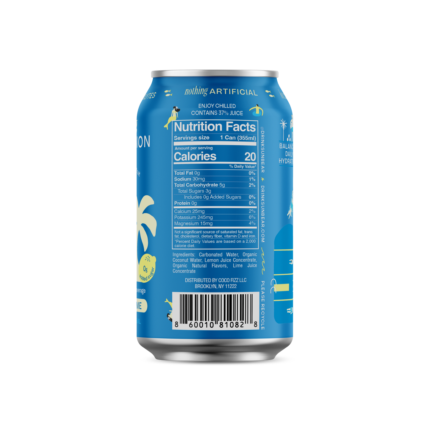 Sparkling Hydration Lemon Lime 12 Pk